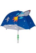 Blauer Kinder-Regenschirm „Space Hero“ von Kidorable