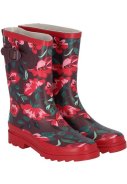 Blumen Damen-Gummistiefel "Rubber Rain Boots" von XQ