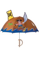 Brauner Kinderregenschirm Pirat von Kidorable 1