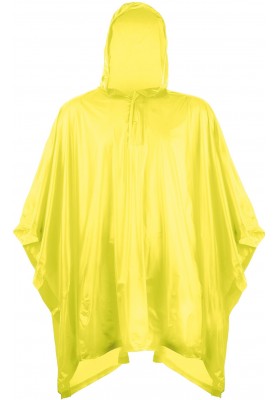 Einfacher gelber Kinder Regenponcho