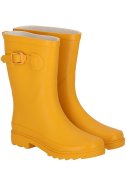 Gelbe (Ochre) Damen-Gummistiefel "Rubber Rain Boots" von XQ 1