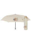Weißer faltbarer Mandel-Regenschirm von Perletti 1