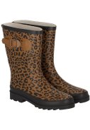 Leopard Damen-Gummistiefel "Rubber Rain Boots" von XQ 1
