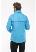 Neon blauer/ gelber Regenanzug von Mac in a Sac (Neon gelber Hose mit langem Reißverschluss)  4
