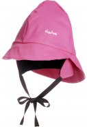 Playshoes Kinder Regenhut mit Ohrschützer pink 1