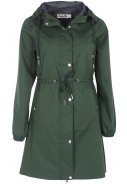 Dunkelgrüne (khaki) Damenregenjacke Aalborg von Danefae