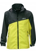 Anthrazit/limefarbene Kinderregenjacke Tanis von Pro-X Elements 1