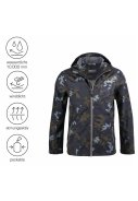 Anthrazite Herrenregenjacke Camou von Pro-X Elements 2