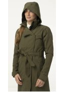 Grüne (Army Green) Urban outdoor lange Damenregenjacke von AGU 3