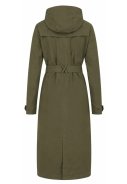 Grüne (Army Green) Urban outdoor lange Damenregenjacke von AGU 6