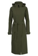 Grüne (Army Green) Urban outdoor lange Damenregenjacke von AGU