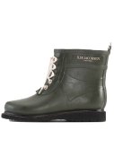 Army grüne niedrige Gummistiefel mit Schnürung von Ilse Jacobsen 2