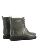 Army grüne niedrige Gummistiefel mit Schnürung von Ilse Jacobsen 4
