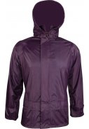 Aubergine Kinderregenjacke Stormguard Packaway von Highlander 2