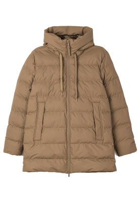 Beige (Brindle) Puffer Damenregenjacke Frost von Tantä