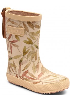 Beige Kinderregenstiefel Fashion "Beige Leaves" von Bisgaard