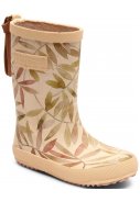 Beige Kinderregenstiefel Fashion "Beige Leaves" von Bisgaard 1