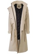 Beige Urban outdoor lange Damenregenjacke/Trenchcoat von AGU 5