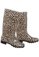 Beige / schwarzer Damen-Gummistiefel von XQ Footwear 2