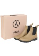 Beiger / Schwarze kurze Regenstiefel Druppel von Tantä 3