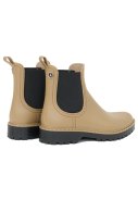 Beiger / Schwarze kurze Regenstiefel Druppel von Tantä 4
