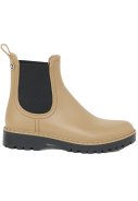 Beiger / Schwarze kurze Regenstiefel Druppel von Tantä 5