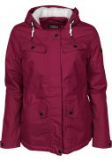 Rote (berry) leicht wattierte Damenregenjacke Ines von Pro-X Elements 1