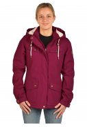 Rote (berry) leicht wattierte Damenregenjacke Ines von Pro-X Elements 3