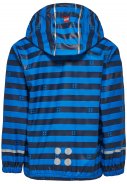 Blau/Dunkelblau gestreifte Kinderregenjacke Jonathan von Lego 2