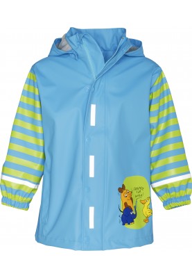 Playshoes Regenjacke Maus & Elefant blau / grün