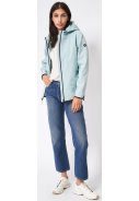 ​​​​​​​Blauer (Blue Glow) Stretch-Softshell-Damen-Regenjacke Lug von Tantä 2