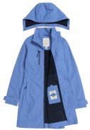 Blauer (Bluebell) Damen-Regenmantel Coverack Coat von Seasalt 2