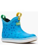 Blaue Cookie Monster Design – knöchelhohe Kinder-Gummistiefel von XTRATUF 2