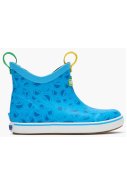 Blaue Cookie Monster Design – knöchelhohe Kinder-Gummistiefel von XTRATUF 4