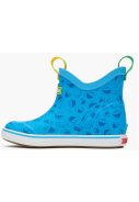 Blaue Cookie Monster Design – knöchelhohe Kinder-Gummistiefel von XTRATUF 6
