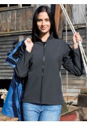 Royalblaue 3-in-1 Damenregenjacke mit Softshell-Innenjacke von Result 3