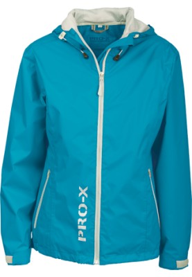 Neon türkis Damen Regenjacke Flash von Pro-X Elements