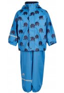 Blauer Regenanzug mit Elefanten von CeLaVi 1