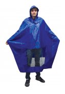 Blauer Regenponcho Fahrrad von Hooodie 2