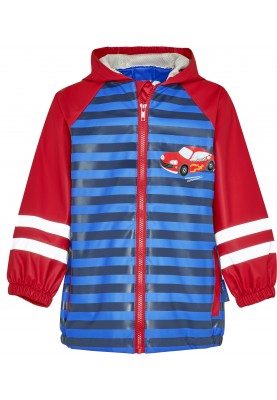 Blau/rote Regenjacke Rennwagen von Playshoes