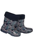 Damen Gummistiefel mit Blumenmuster von XQ 3