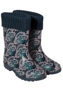 Damen Gummistiefel mit Blumenmuster von XQ