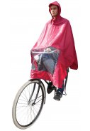 Bordeauxroter Regenponcho Fahrrad von Hooodie 1