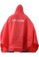 Bordeauxroter Regenponcho Fahrrad von Hooodie 4