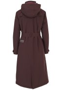 Dunkelrote Winter-Trenchcoat-Puffer van AGU 3
