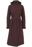 Dunkelrote Winter-Trenchcoat-Puffer van AGU