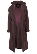 Dunkelrote Winter-Trenchcoat-Puffer van AGU 5