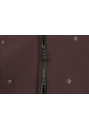 Dunkelrote Winter-Trenchcoat-Puffer van AGU 6