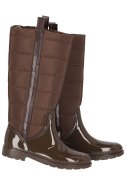 Braun gefütterte Fashion Regenstiefel von XQ 3