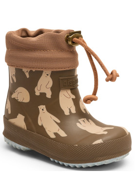 Braune mit Bärenmotiv Gummistiefel "Thermo Baby" von Bisgaard